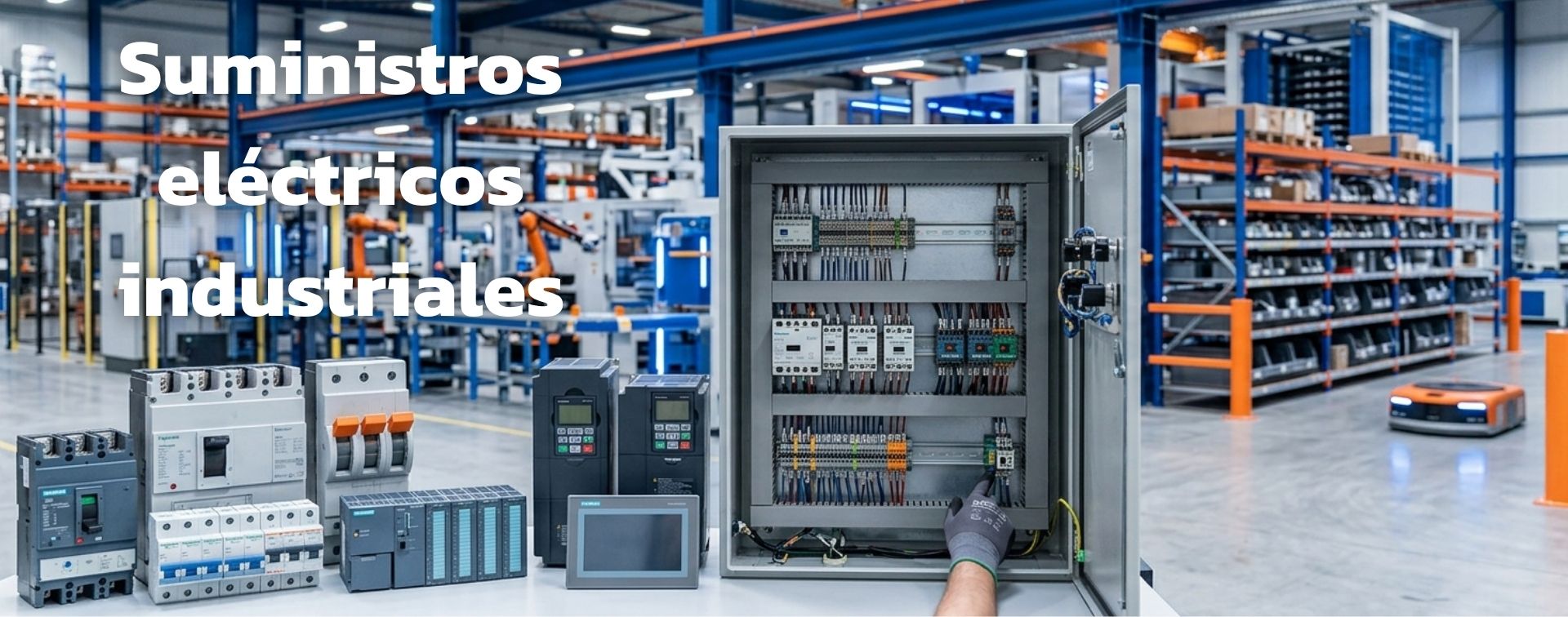 Almacén de suministros eléctricos industriales y distribución de material al por mayor