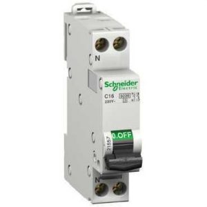 Interruptor magnetotérmico iDPN-N 1P+N 20A curva-D
