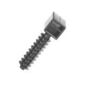 Taco presión con separador nylon 6.6 blanco 100  unidades