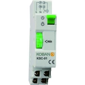 Minutero escalera electromecánico KSC-01 montaje carril DIN