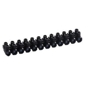 Regleta conexión poliamida 6.6 TS 16 BK negra