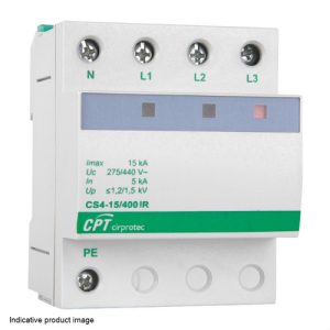 Protector tetrapolar tipo-2 15kA 400V urbano trifásico