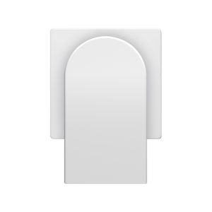 Tapa conector SIMON 82 fibra óptica blanco mate