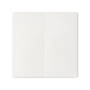 Tecla doble SIMON 82 para mecanismos blanco mate
