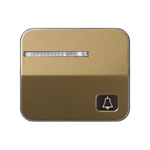 Tecla con luminoso para pulsador campana Simon 75 bronce