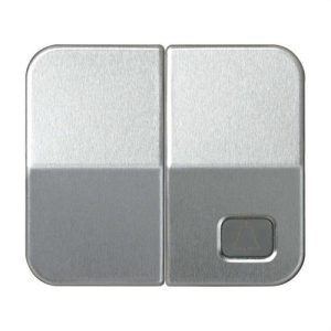 Tecla SIMON 75 para conmutador pulsador campana aluminio