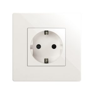 Base de enchufe SIMON 270 schuko con embornamiento por tornillo blanco