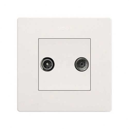 Toma SIMON 270 R-TV+SAT final blanco