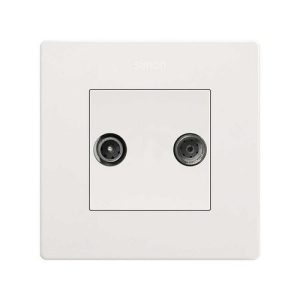 Toma SIMON 270 R-TV+SAT final blanco