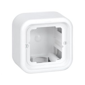Caja superficie SIMON 31 con 1 elemento altura 46,5mm blanco nieve