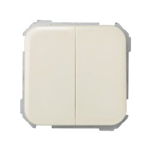 Combinación SIMON 31 con 2 interruptores 10AX 250V marfil