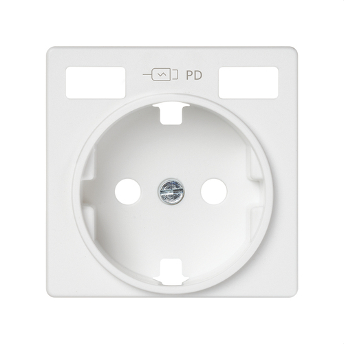 Tapa base enchufe schuko SERIE 82 - EMPOTRAR con 2 USB C + C