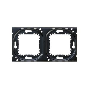 Bastidor SERIE SIMON 270 - EMPOTRAR 2 elementos compatible negro