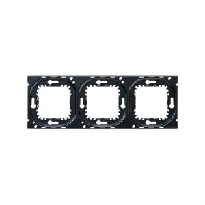 Bastidor SERIE SIMON 270 - EMPOTRAR 3 elementos compatible negro