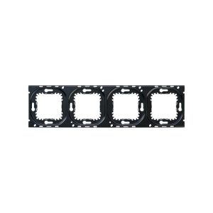 Bastidor SERIE SIMON 270 - EMPOTRAR 4 elementos compatible negro