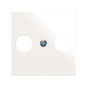 Tapa SERIE SIMON 270 - EMPOTRAR para toma R-TV+Sat blanco