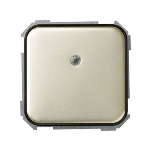 Interruptor SIMON 31 unipolar con indicador luminoso marrón decorado
