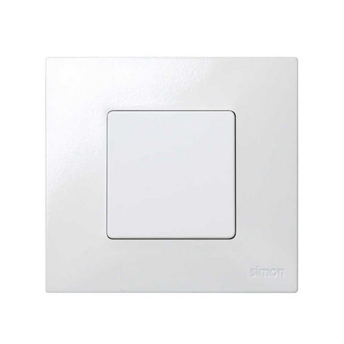 Placa ciega SIMON 27 con módulo ancho blanco nieve