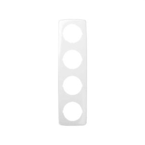 Placa baquelita con 4 elementos Simon 32 blanco