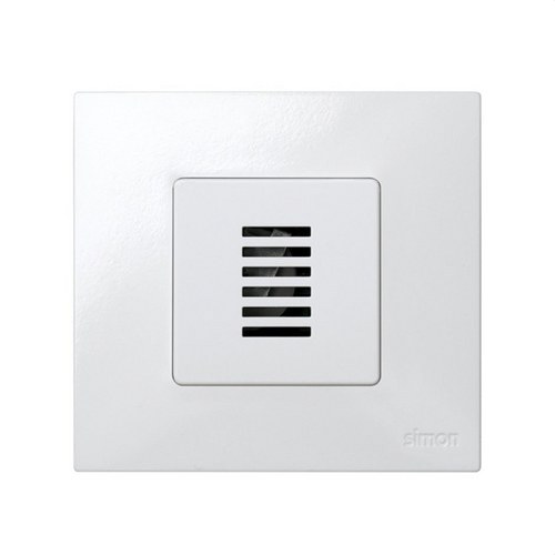 Zumbador SIMON 27 con regulador tono 125/220V blanco nieve