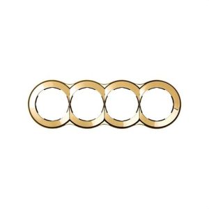 Placa SIMON 88 con 4 elementos 100x313mm 0 oro 24K