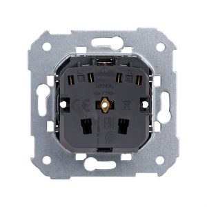 Base enchufe Serie 75 2P con TT lateral