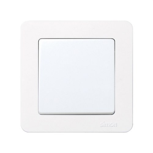 Caja de superficie Simon 27 para 2 elementos blanco nieve