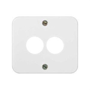 Adaptador SIMON 75 para altavoz estéreo blanco nieve