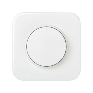 Tapa y botón Dimmer SIMON 31 blanco nieve