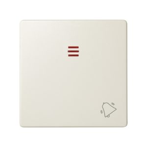 Tecla pulsador campana SIMON 82 con luminoso marfil
