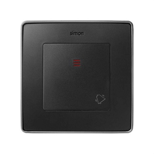 Tecla pulsador campana SIMON 82 con luminoso grafito