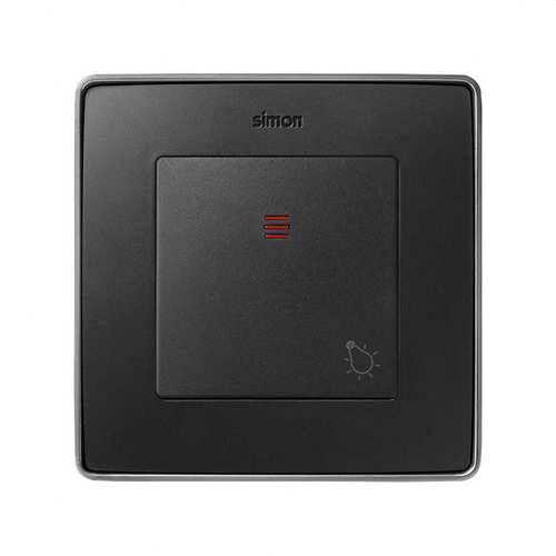Tecla SIMON 82 para pulsador luz luminoso grafito