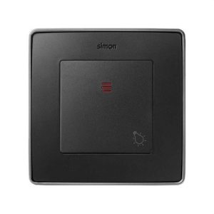 Tecla SIMON 82 para pulsador luz luminoso grafito