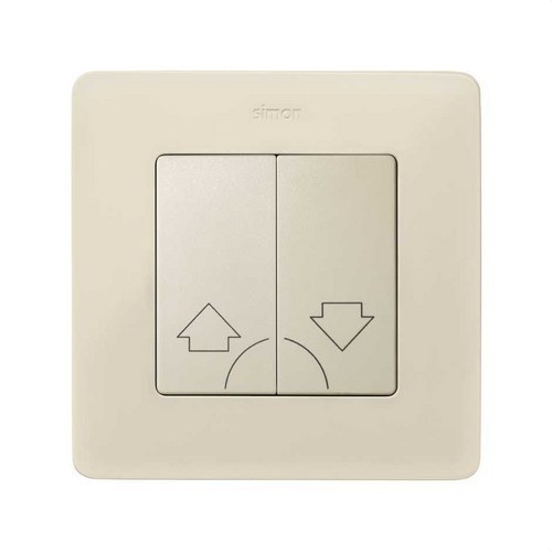 Tecla SIMON 82 para 2 pulsadores persianas marfil