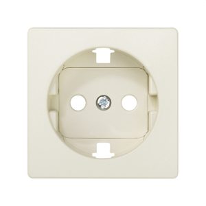 Tapa enchufe SIMON 82 2P+TT lateral+seguridad marfil