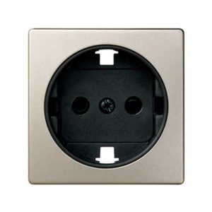 Tapa enchufe SIMON 82 2P+TT lateral+seguridad cava