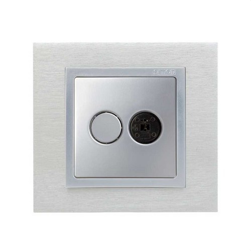 Tapa SIMON 82 para toma altavoz aluminio