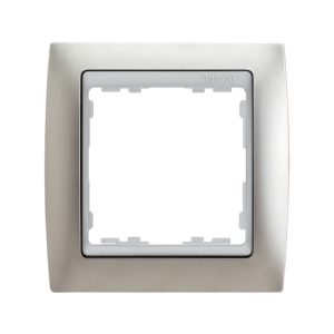 Marco SIMON 82 con 1 elemento aluminio mate/zócalo aluminio