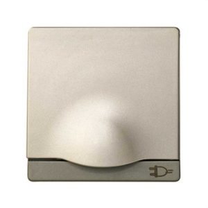 Tapa articulada enchufe SIMON 82 2P+TT lateral con seguridad cava