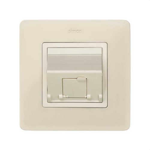 Adaptador universal SIMON 82 con 1 conector marfil