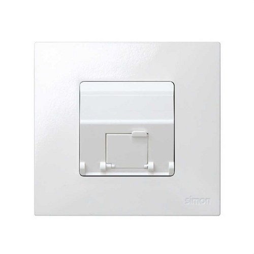 Base adaptadora universal SIMON 27 para conexiones informáticas blanco nieve