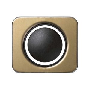Tapa+disco mecanismo tacto Simon 75 bronce