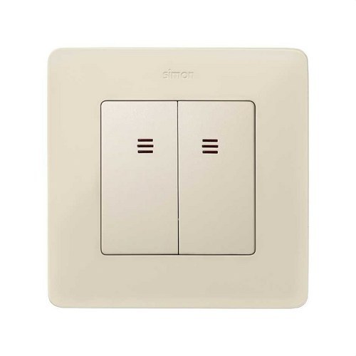 Grupo SIMON 82 de 2 teclas para conmutadores luminoso marfil