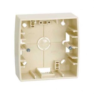 Caja superficie SIMON 82 con 1 elemento baja marfil