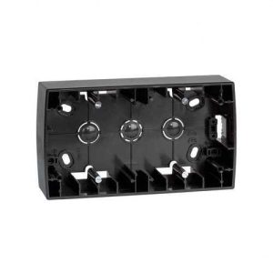 Caja superficie SIMON 82 con 2 elementos alta grafito