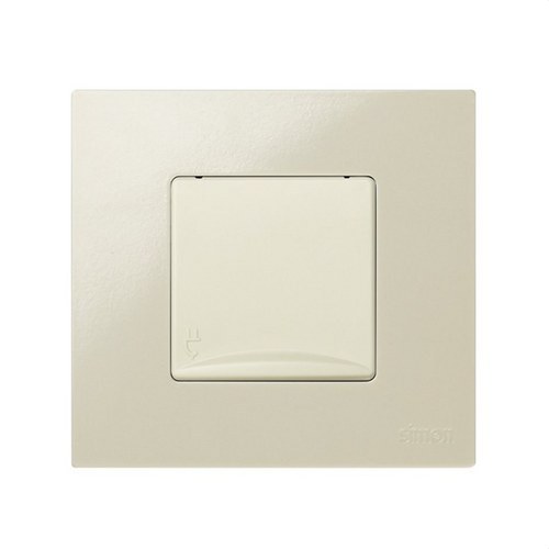 Base enchufe SIMON 27 2P+TT schuko con tapa marfil