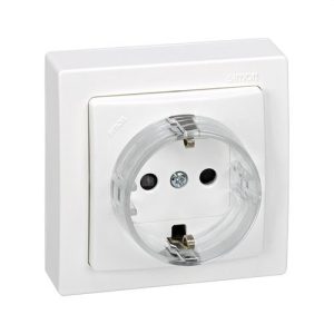Base enchufe SIMON 73 LOFT bipolar TT lateral blanco
