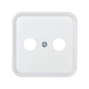 Placa SIMON 31 toma R-TV+SAT blanco