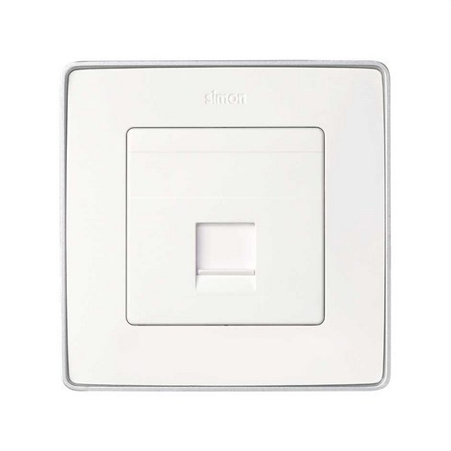 Tapa informática SIMON 82 RJ45 universal blanco nieve
