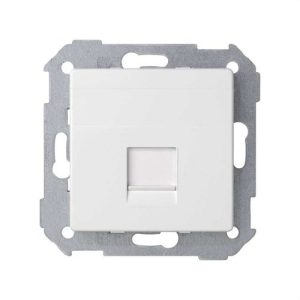 Adaptador Simon 82 con 1 conector RJ-AVAYA blanco nieve